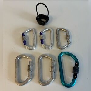 Climbing Locking Carabiners and Belay Device - SMC Bluewater Omega Trango BD